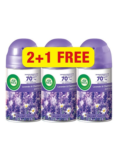 اشتري Lavender Freshmatic Air Freshener Refill, Pack of 3 250ml في الامارات