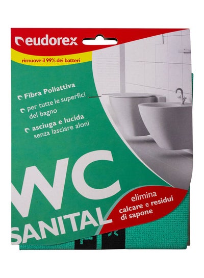 Buy Sanital Cloth For Cleaning Bathroom Surfaces Green in UAE