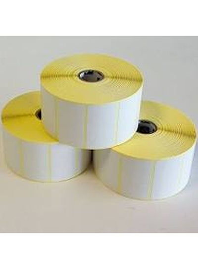 Buy 3-Piece Direct Thermal Barcode Labels Roll White in UAE