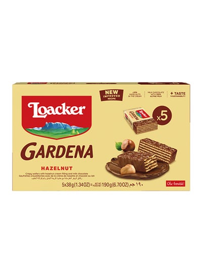 Buy Gardena Hazelnut Wafer 38grams Pack of 5 in UAE