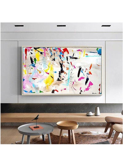Buy Multicolors Hand Painted Tableau On Canvas Multicolour 140x90cm in Egypt