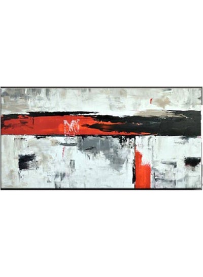 Buy Abstract Hand Painted Tableau On Canvas Multicolour 90x60cm in Egypt