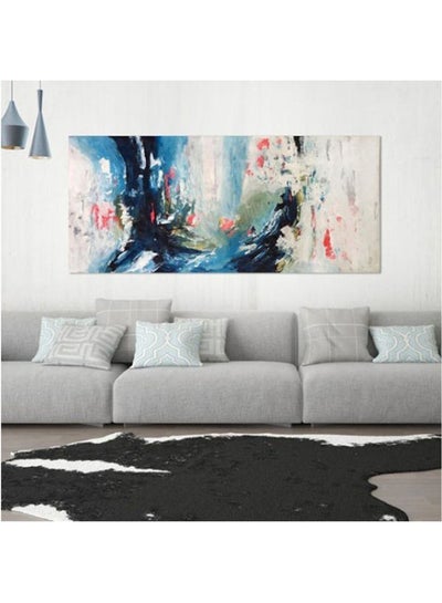 Buy Abstract Hand Painted Tableau On Canvas Multicolour 90x60cm in Egypt