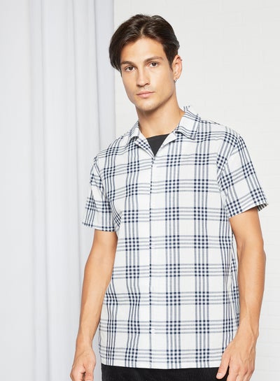 Buy Checkered Print Shirt Multicolour in Saudi Arabia