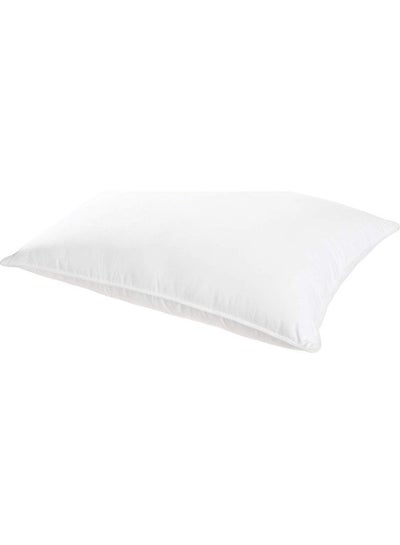 اشتري 1-Piece Comfortable Soft Luxurious Pillow مايكروفايبر أبيض 120x50سم في السعودية