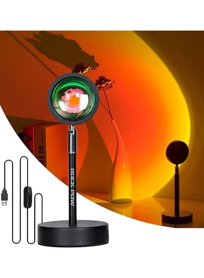 Buy 180° Angle Adjustable Sunlight Projector Black in UAE