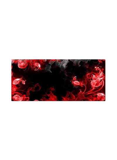Buy Gaming Mouse Pad Fire Red Flowers Pattern in UAE