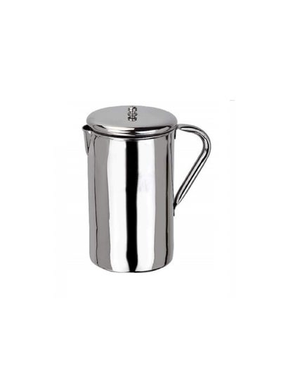 Buy 2-Pieces Stainless Steel Jug silver 1.3Liters in UAE