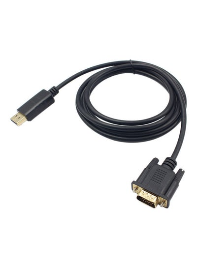 Buy DP To VGA Cable Black in UAE