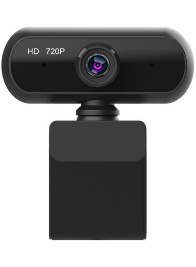 Buy Full HD 720P Wide Angle USB Webcam Black in Saudi Arabia
