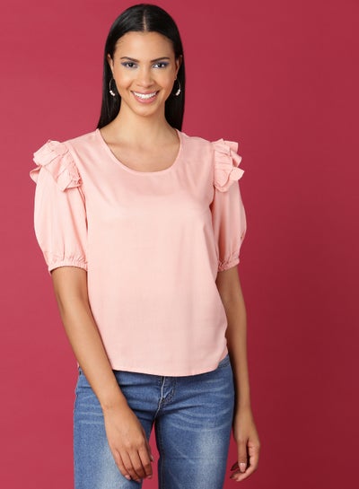 Buy Fashionable Casual Top Pink in Saudi Arabia