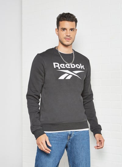 Buy Identity Fleece Sweatshirt Black in UAE
