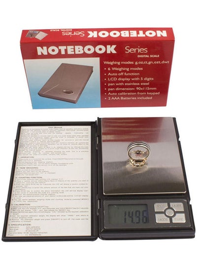 اشتري Digital Scale Weighs From .1 G To 2 Kg أسود 2.9x10.x18.9سم في مصر