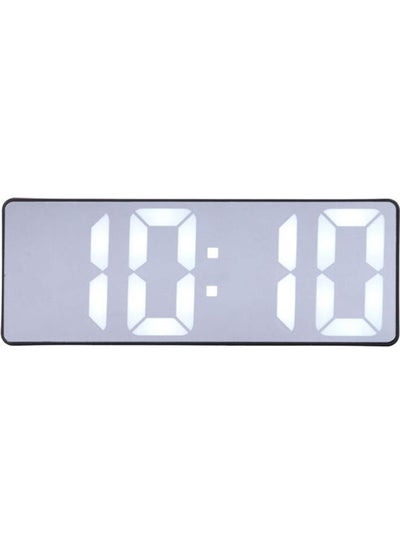 Buy Solo Trade Rectangle Shape Digital Alarm Clock With Led Mirror Display Clear 164grams in Egypt