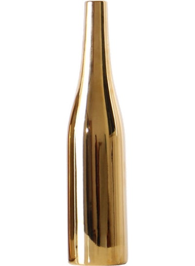 Buy Nordic Style Ceramic Golden Vase Gold 34*9*8cm in Saudi Arabia