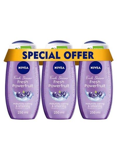 Buy Fresh Powerfruit Shower Gel Pack Of 3 250ml in UAE