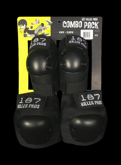 Buy Combo Pack With Elbow Pads & Knee Pads Black S / M in UAE