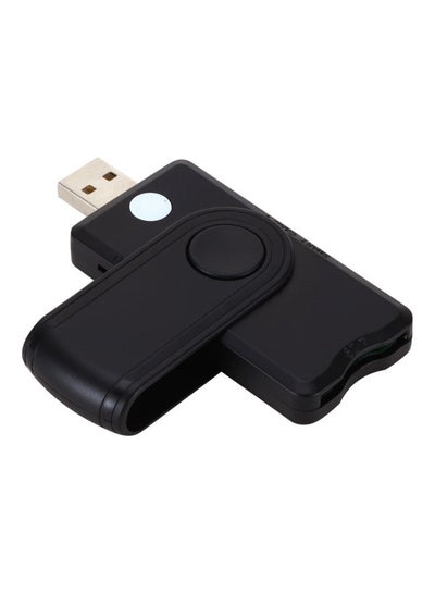Buy USB2.0 Smart Card Reader Black in Saudi Arabia