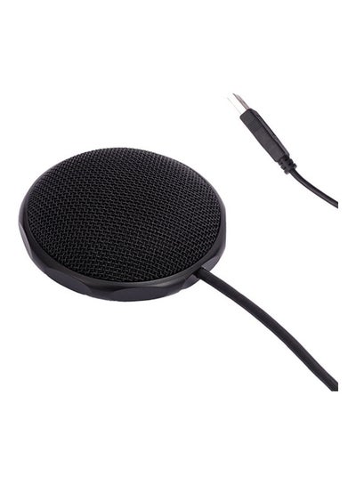 Buy USB Rechargeable Conference Microphone Black in Saudi Arabia