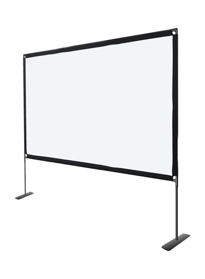 Buy 100-inch projector screen LU-H823-1 White in UAE