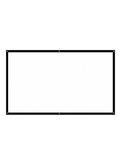 Buy 100-inch 16:9 projector screen LU-H823-3 White in UAE