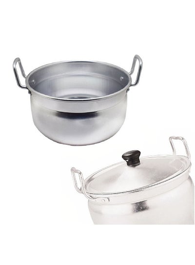 Buy Aluminium Stew Pan With Lid Silver 18x10cm in UAE