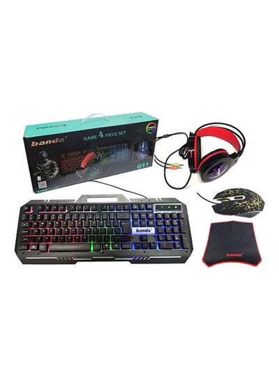  Gaming Keyboard Mouse and Headset with mic Combo USB