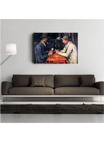 Buy Paul Cezanne Card Players Painting - Mixed Media Multicolour 90 x 60cm in Egypt