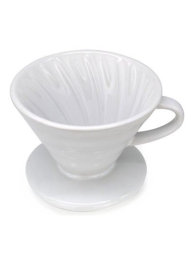 Buy Coffee Dripper White 12 x 11.2 x 8.6cm in Saudi Arabia