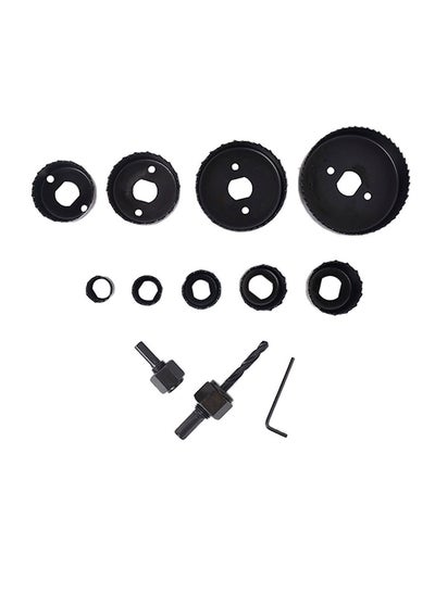 Buy 12-Piece Hole Saw Set Black in Saudi Arabia