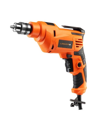 Buy Lawazim Heavy duty Impact Drill 10mm 650W | Power Impact Driver|Brushless Motor Black/Orange in Saudi Arabia