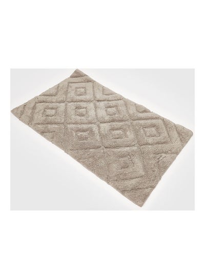 Buy Rectangular Textured Bath Mat - 70x45 cms Grey 70cm in Saudi Arabia