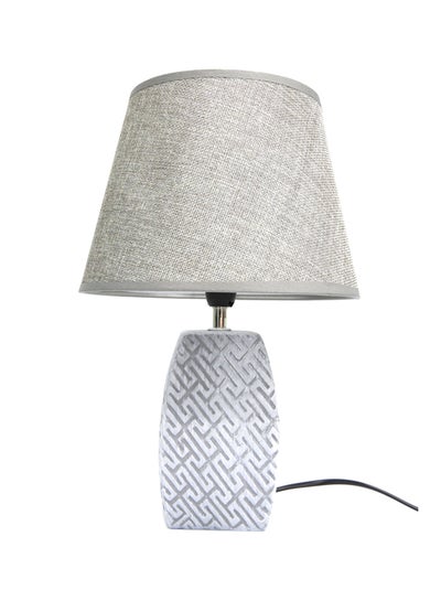 Buy Table Lamp Grey 33x21x21cm in UAE