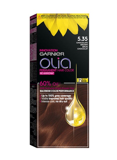 Buy Olia No Ammonia Permanent Haircolor 5.35 Chocolate Brown in UAE