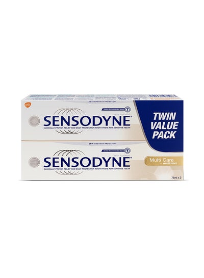Buy Multi Care Whitening Toothpaste For Sensitive Teeth 75ml Pack of 2 in Egypt