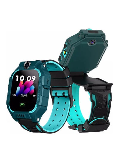 Buy Q88 Kids Smart Watch Phone with LBS Tracking Dual Camera SOS Call Green in UAE