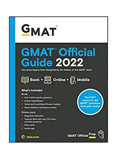 اشتري دليل Gmat الرسمي 2022: الكتاب + بنك الأسئلة عبر الإنترنت في مصر