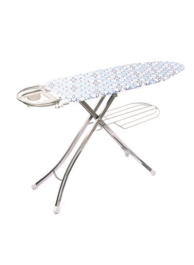Buy Ironing Board With Steam Iron Rest And Adjustable Height/Lock System RF365IBL Silver/Brown in Saudi Arabia