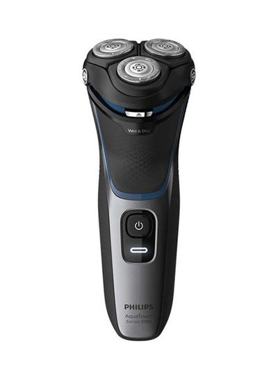Buy Wet Or Dry Electric Shaver Black/Multicolour in UAE