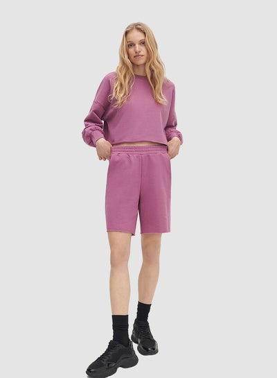 Buy Elasticated Shorts Purple in Egypt