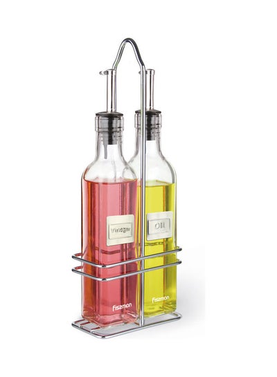 Buy Set of 2 Oil and Vinegar Bottle Multicolour 2 x 250meter in UAE