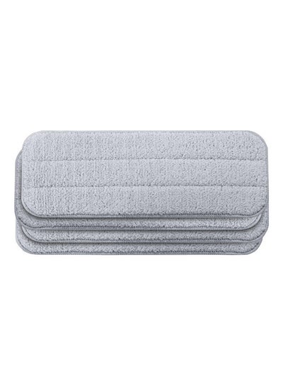 Buy 4-Piece Smart Water Spray Mop Sweeper Cloth Head Replacement Pad Grey 20 x 6 x 10cm in Egypt