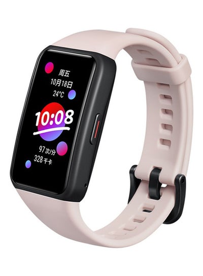 Buy Band 6 Smart Watch  with 1.47-Inch AMOLED Screen Pink in Egypt