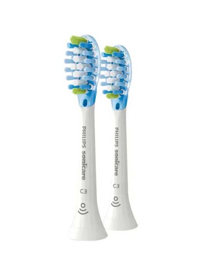 Buy Sonicare Replacement Head Diamond Clean Smart Plaque Defense 2pack Standard Size-Soft HX9042/17 White in UAE