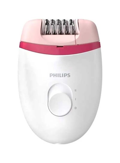 Buy BRE235/00 Satinelle Essential Corded Epilator White/Pink in UAE