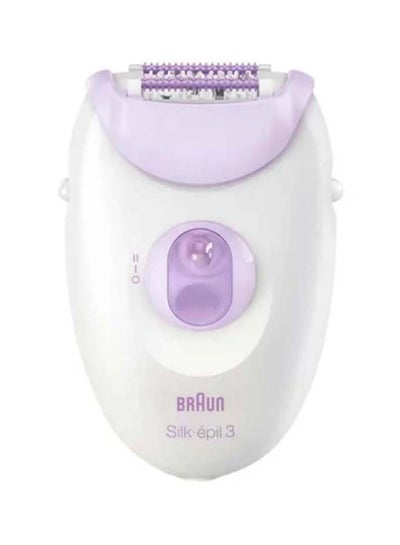 Buy Silk Epil Electric Hair Removal Machine SE 3170 White/Purple in Egypt