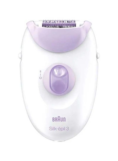 Buy Beauty Legs Epilator With Massage Cap White/Purple in UAE