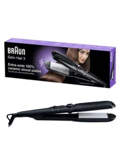 Buy Satin Hair 3 Straightner Black in Saudi Arabia