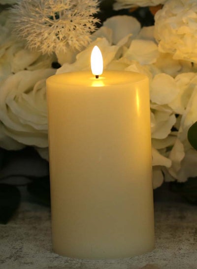 Buy Modern LED Bullet Flameless  Unique Luxury Quality Product For The Perfect Stylish Home Candle02 Ivory in Saudi Arabia