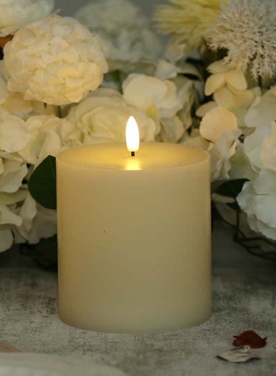 Buy Modern LED Bullet Flameless Unique Luxury Quality Product For The Perfect Stylish Home Candle01 Ivory in Saudi Arabia